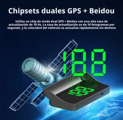 Digital HUD M2 Universal Car Speedometer – GPS Speed Display