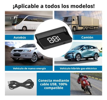 Digital HUD M2 Universal Car Speedometer – GPS Speed Display